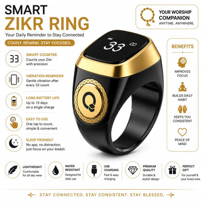 Smart Digital Tasbeeh Counter Ring